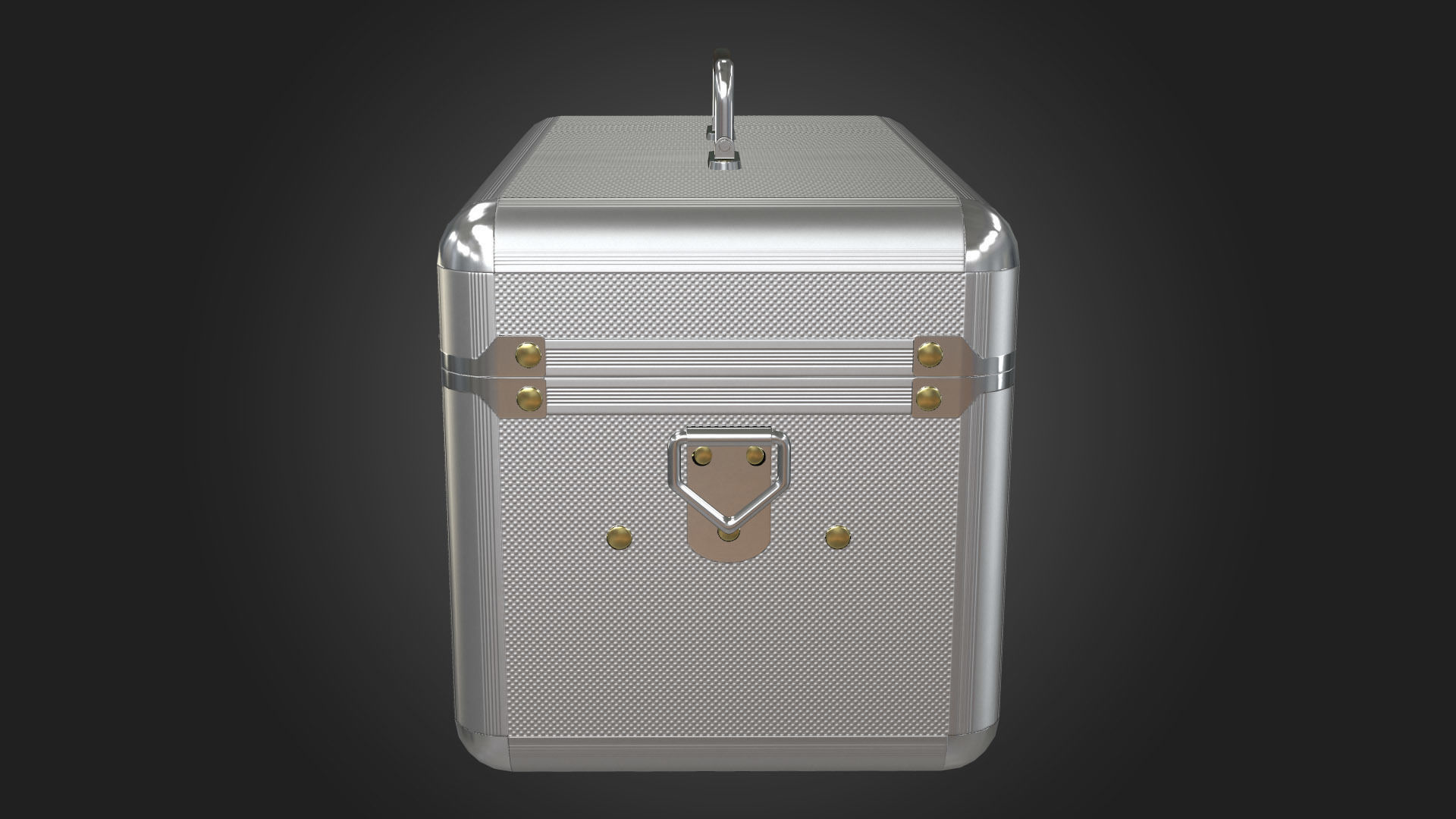 First Aid Kit Metal Box Low-poly 3D model_3