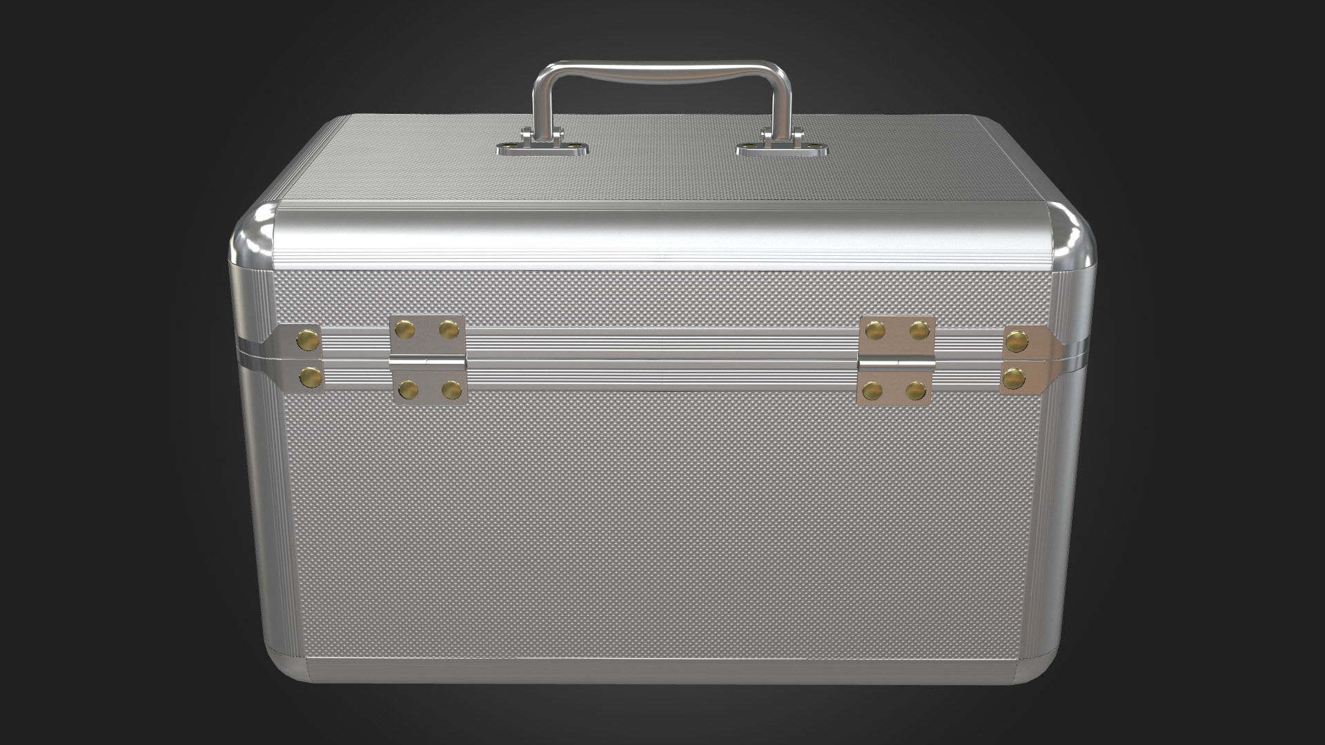 First Aid Kit Metal Box Low-poly 3D model_5