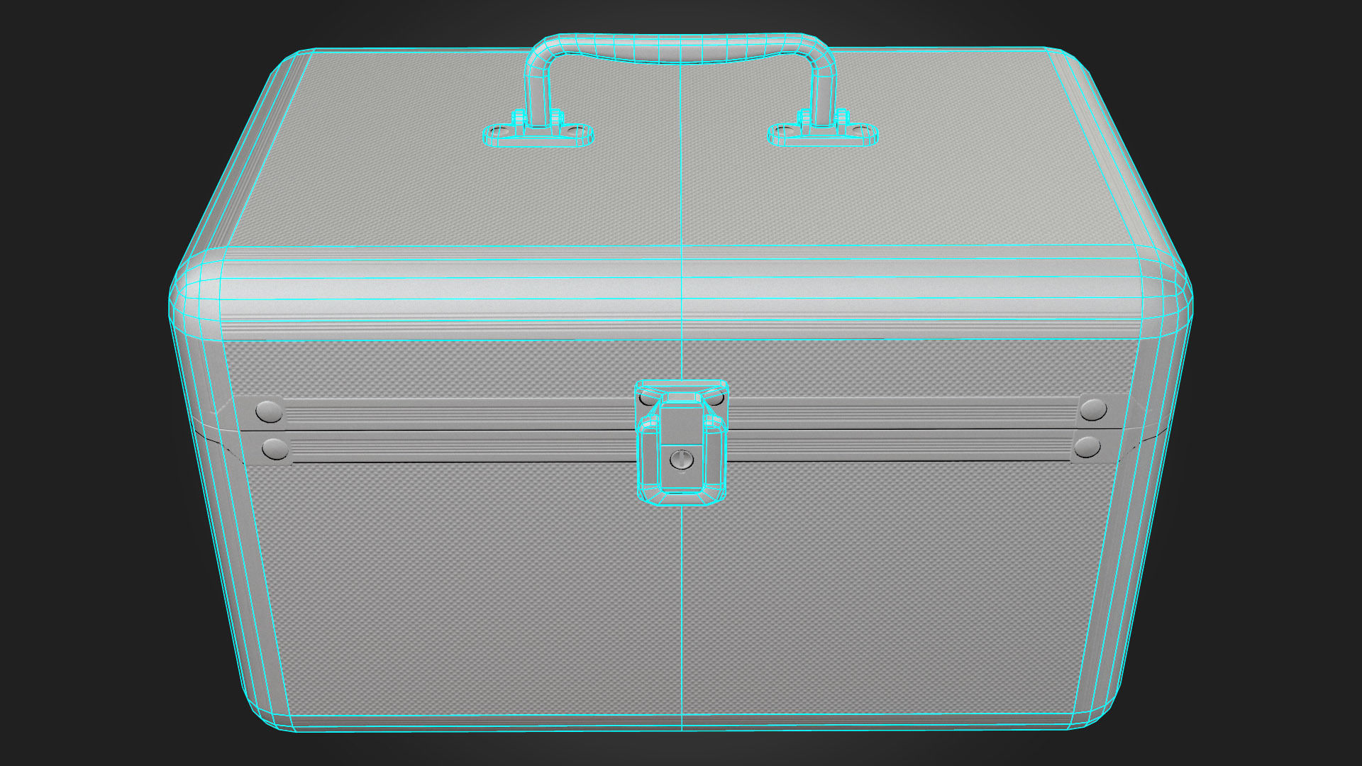 First Aid Kit Metal Box Low-poly 3D model_10