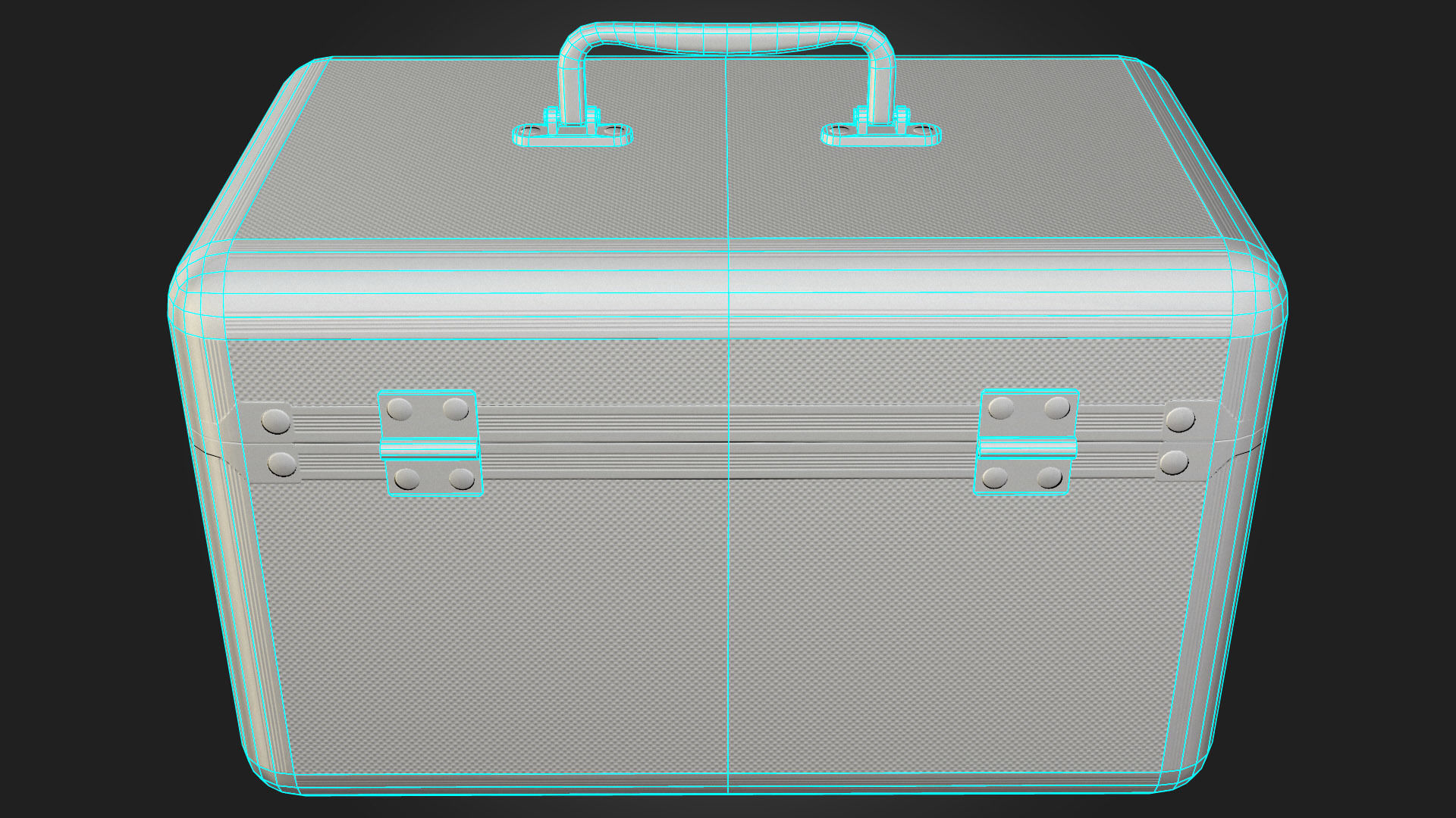 First Aid Kit Metal Box Low-poly 3D model_11