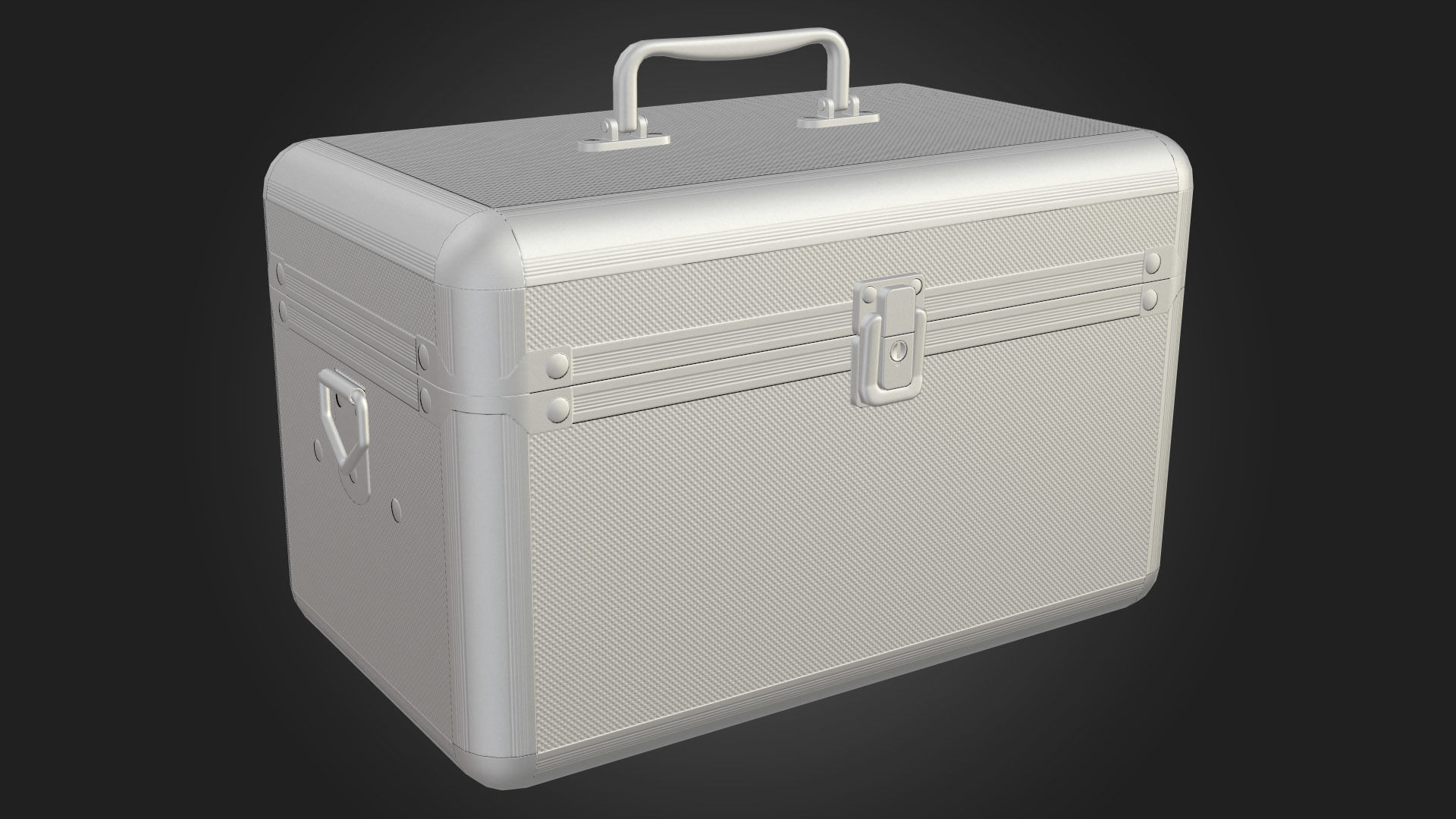 First Aid Kit Metal Box Low-poly 3D model_12
