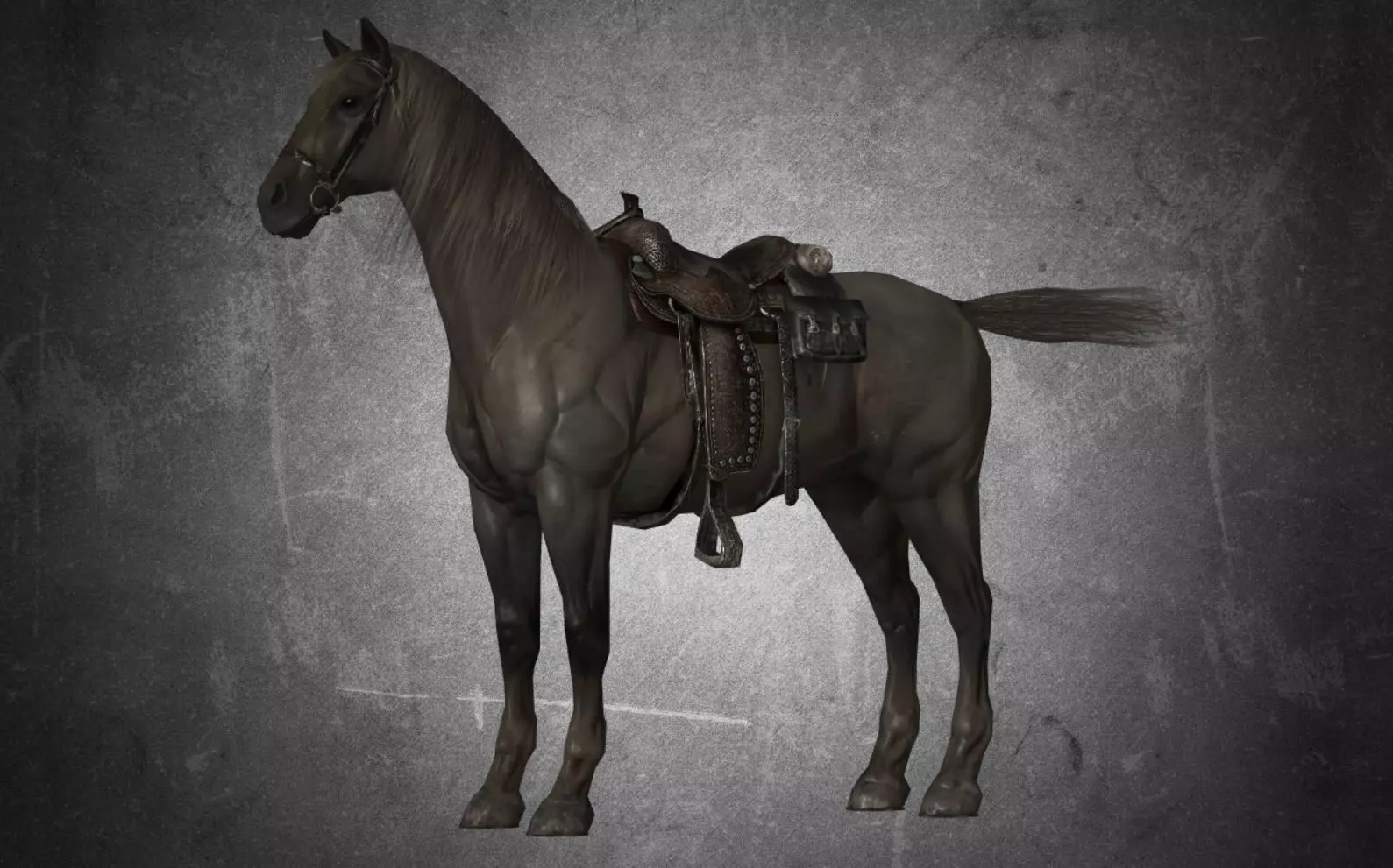 Horse - D3 3D model_0