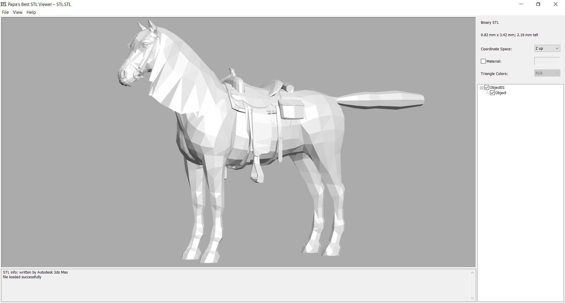 Horse - D3 3D model_7