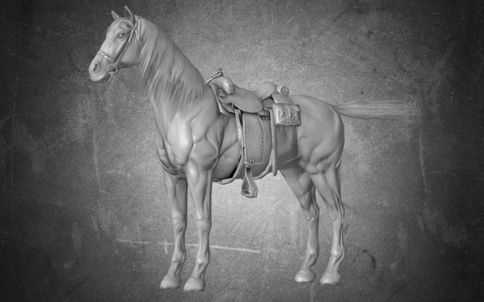 Horse - D3 3D model_9