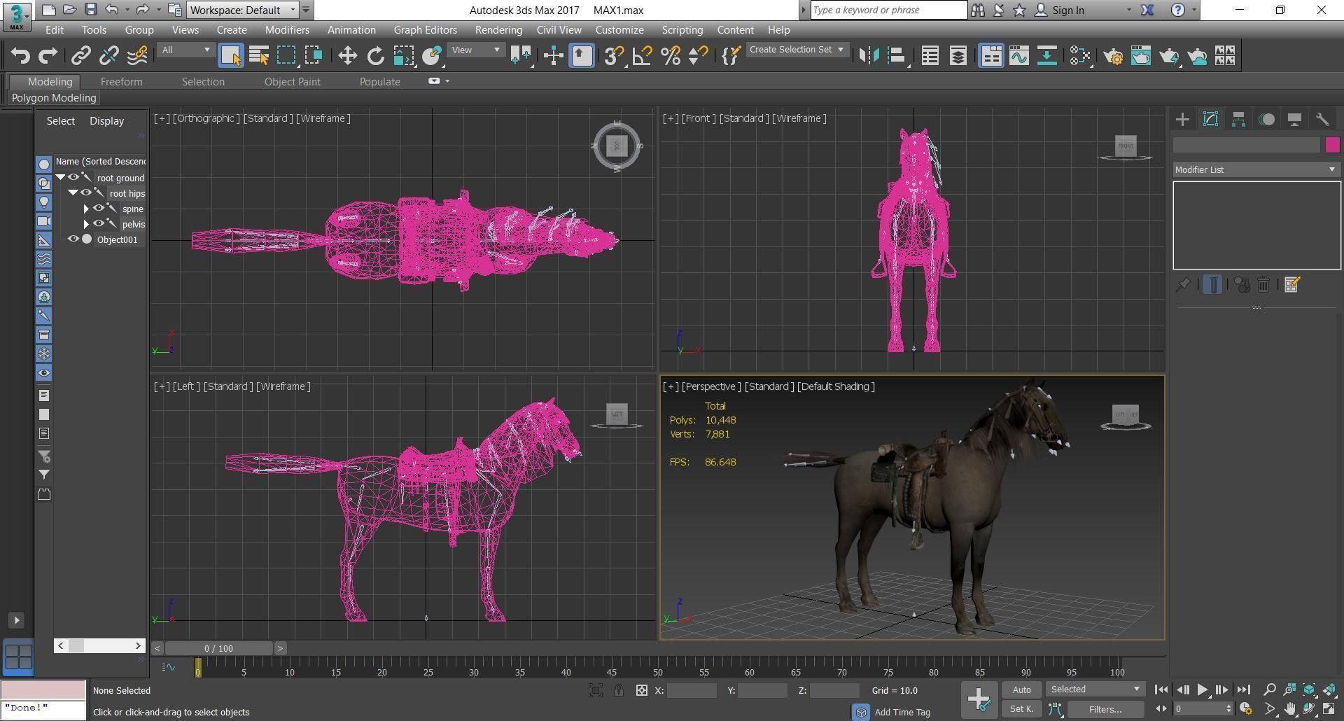 Horse - D3 3D model_1