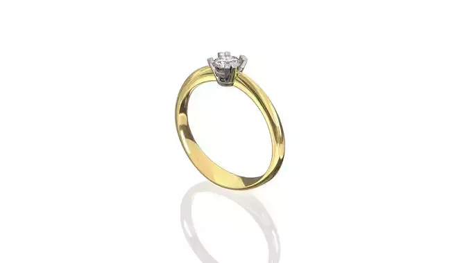  4mm diamond solitaire ring