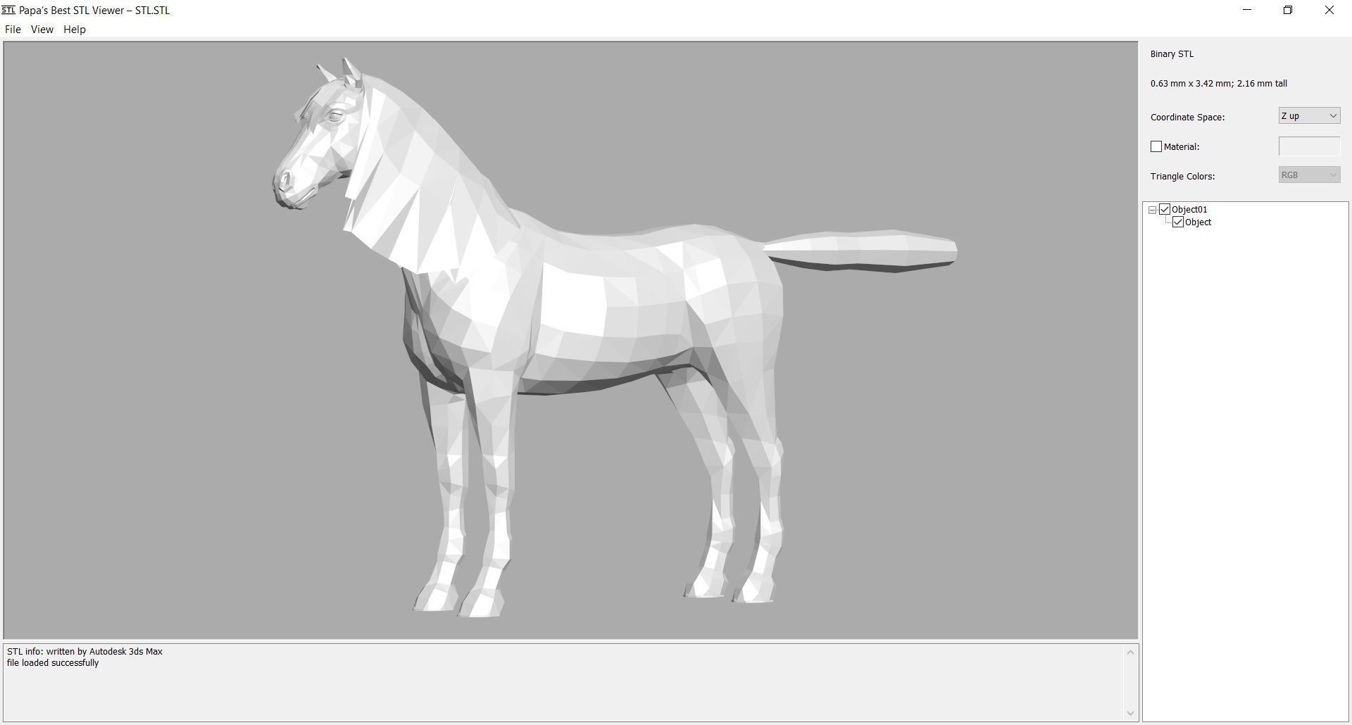 Horse - D4 3D model_7