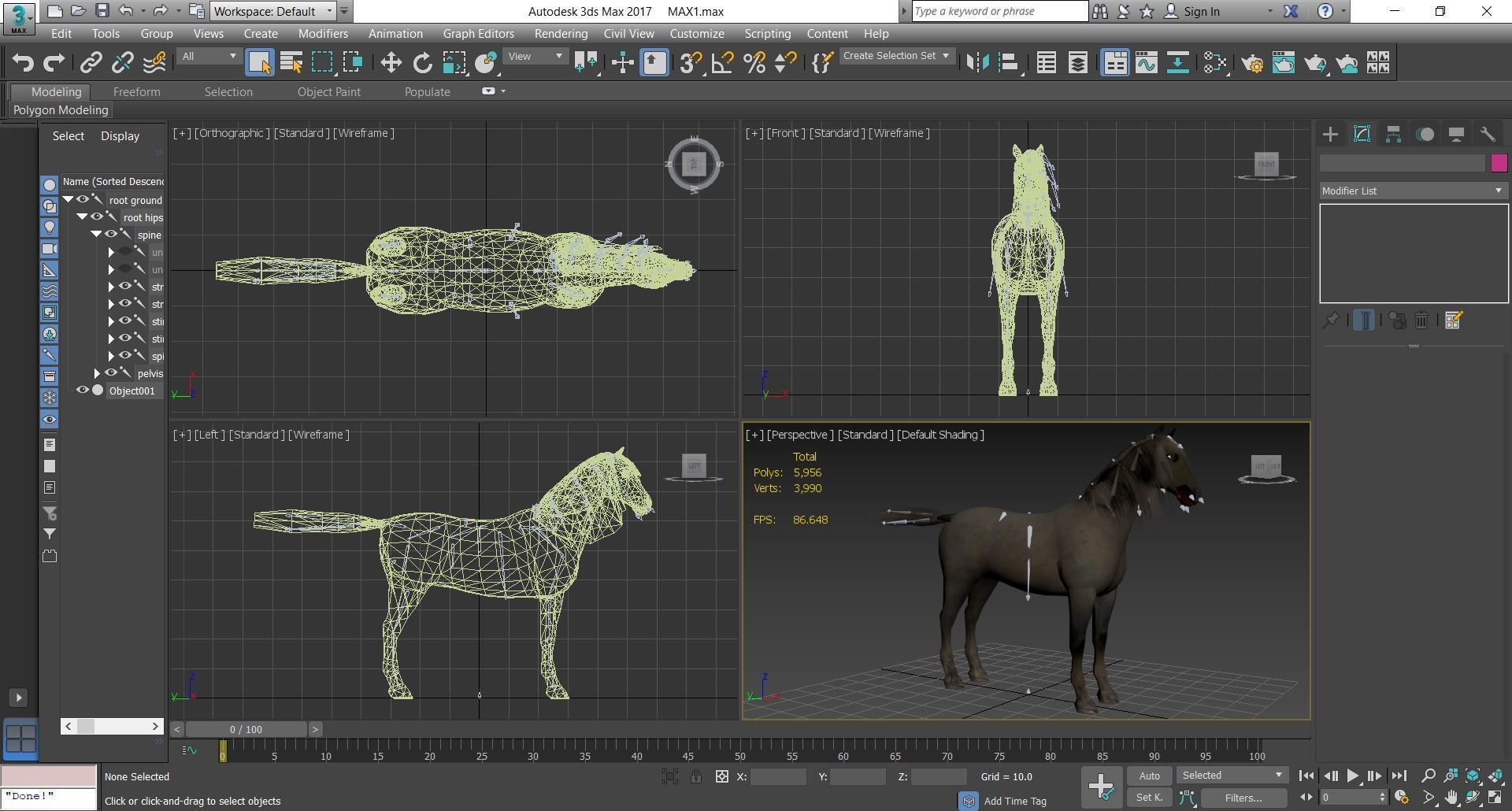 Horse - D4 3D model_1