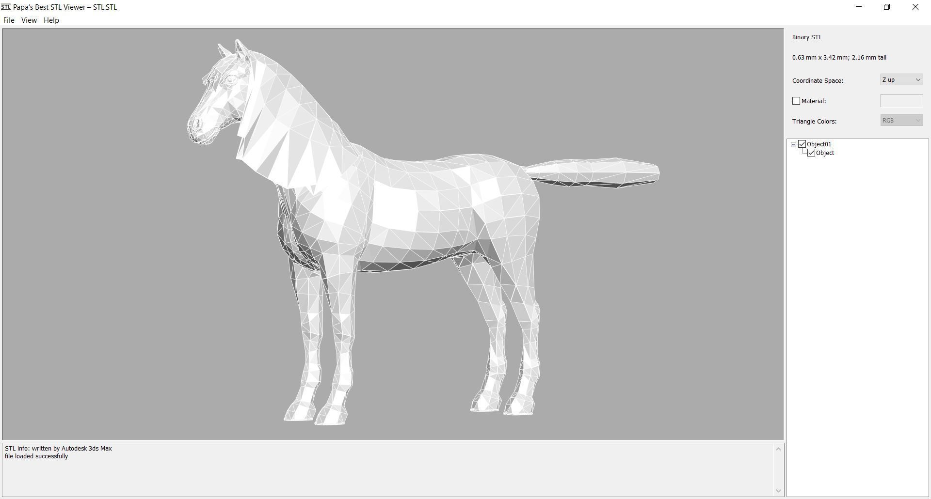 Horse - D4 3D model_8