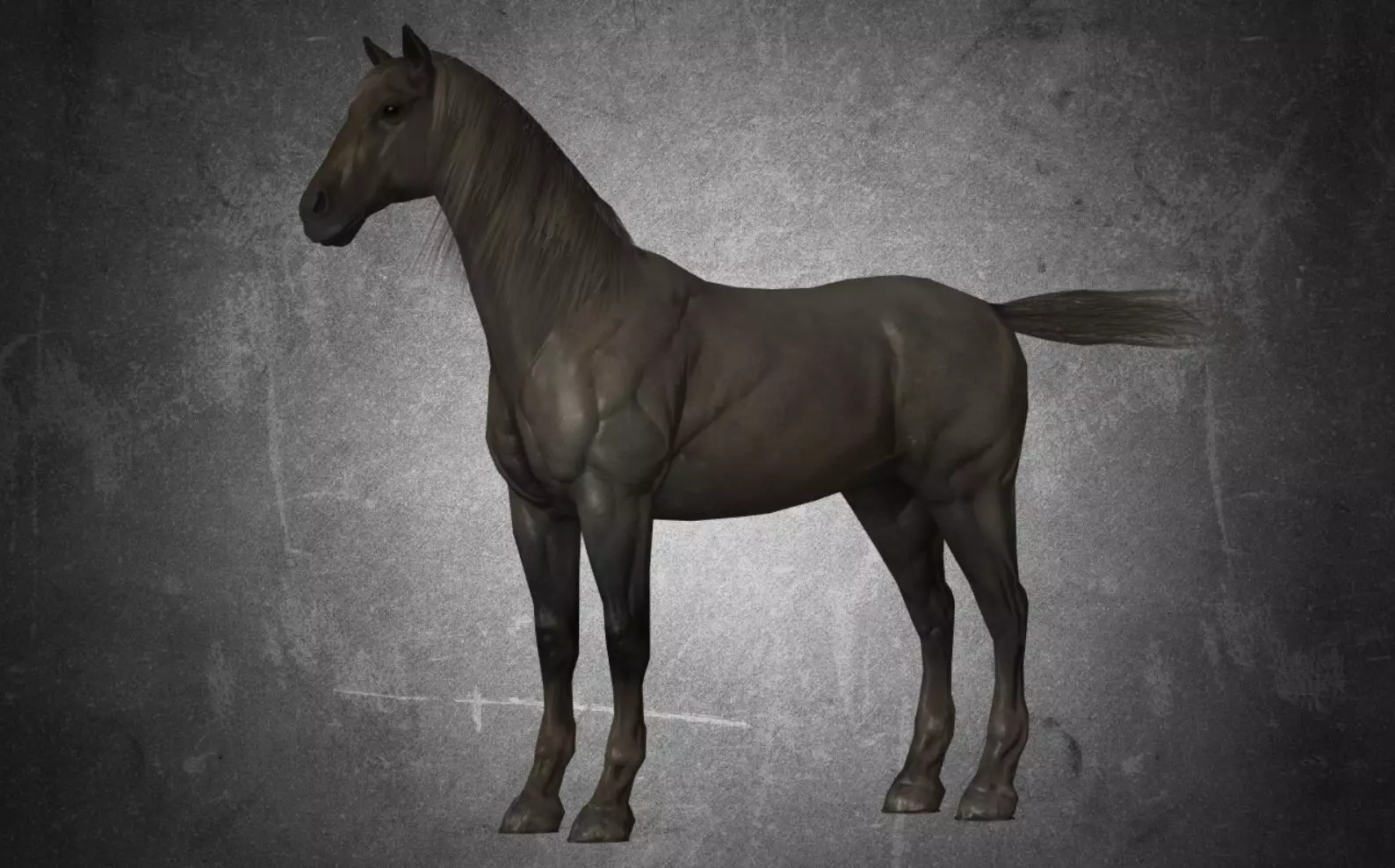 Horse - D4 3D model_0