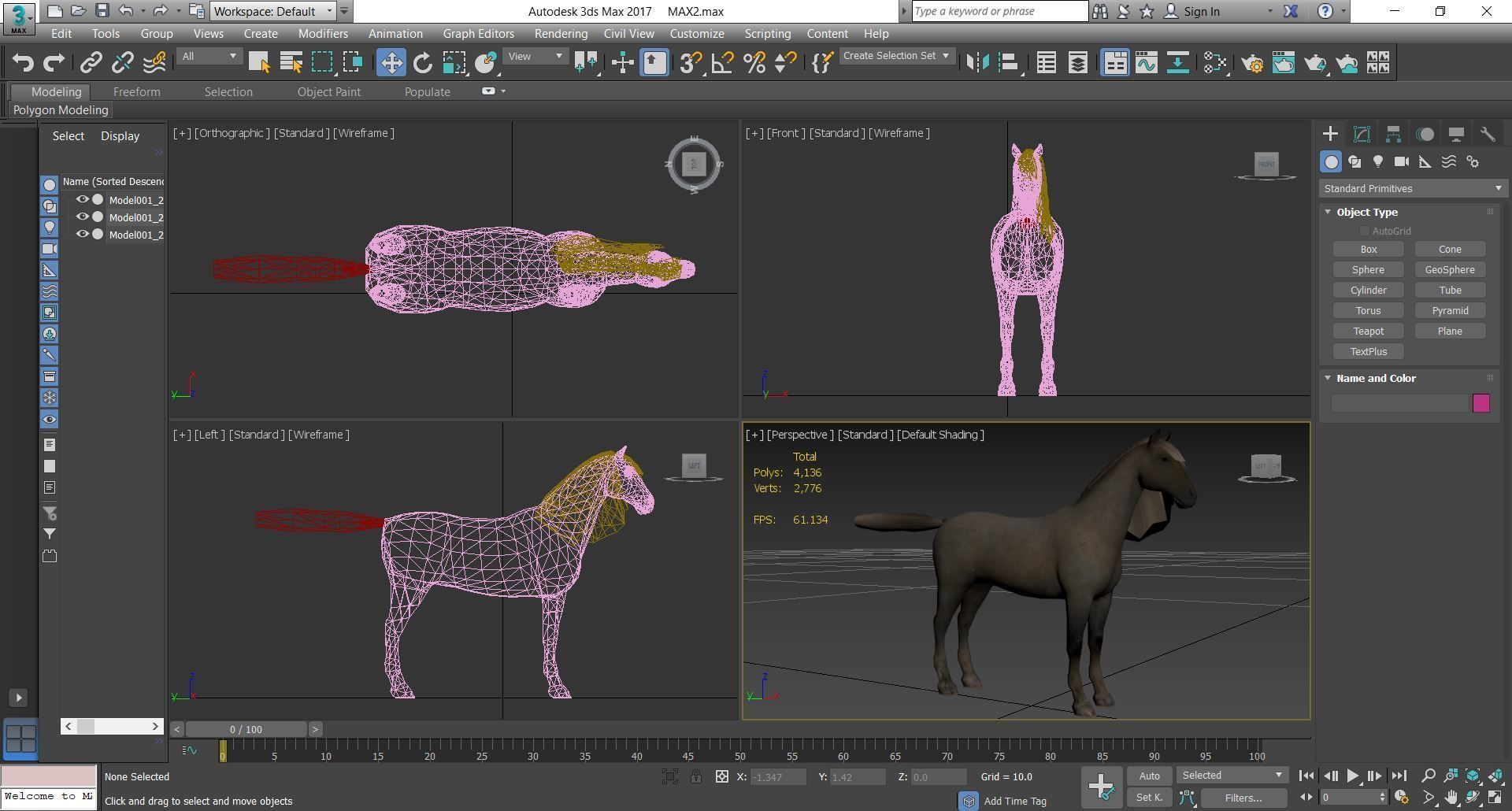 Horse - D4 3D model_3