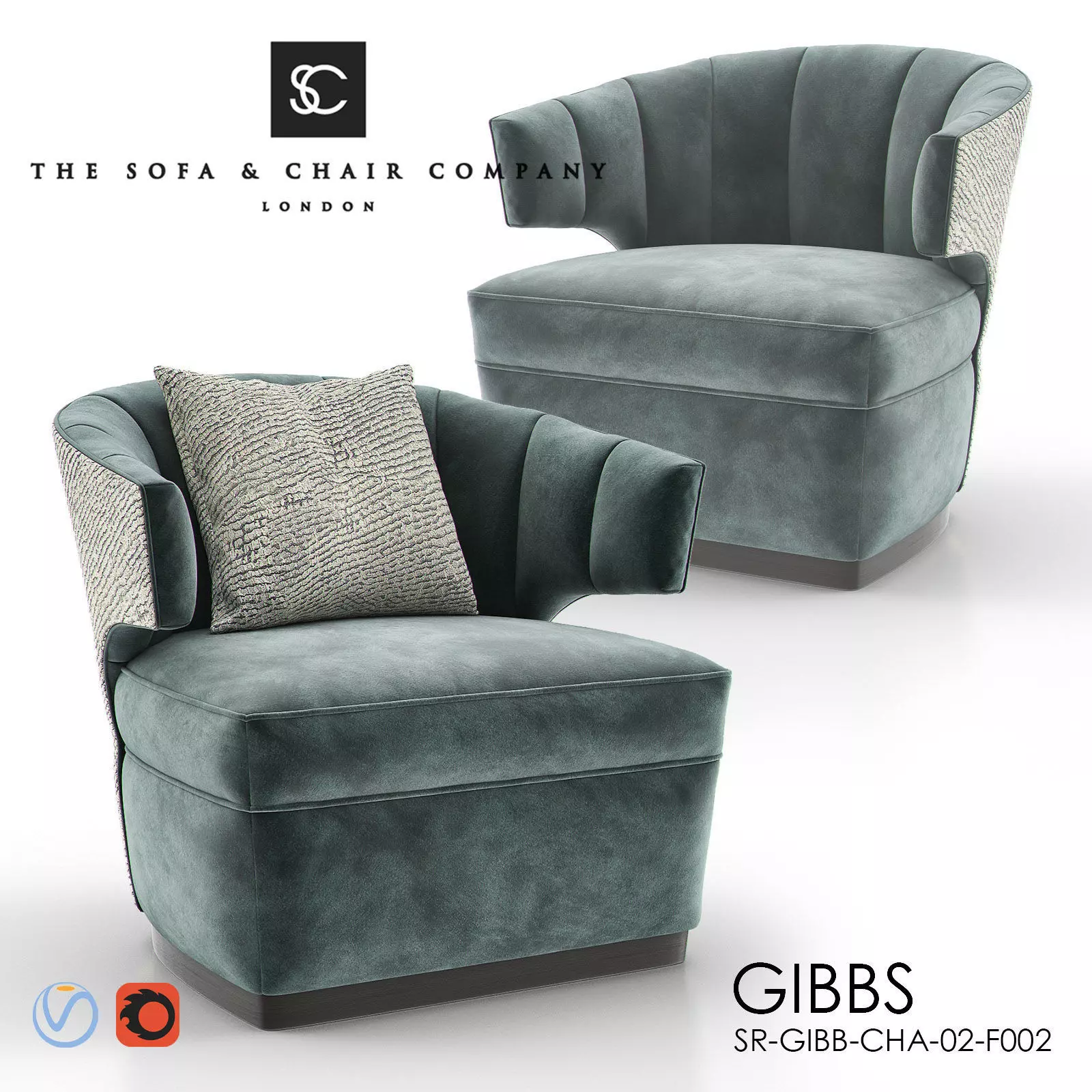GIBBS Occasional Armchair 3D model_0