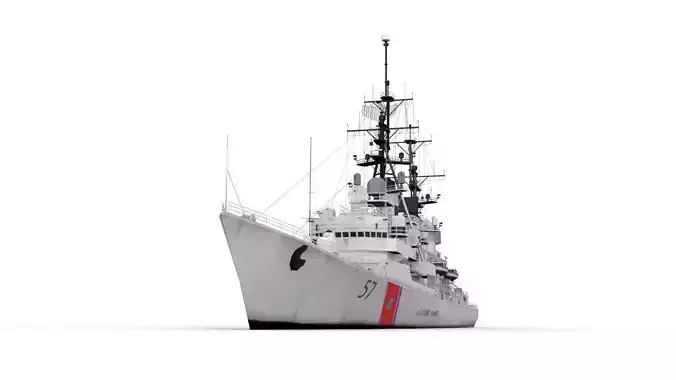Coast Guard 57 Low-poly 3D model