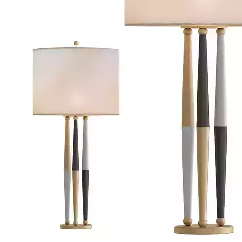 Magnificent Lightolier Harlequin Brass Lamps
