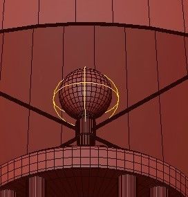 Pair of Vintage Braided Lucite and Brass Lamps 3D model_3