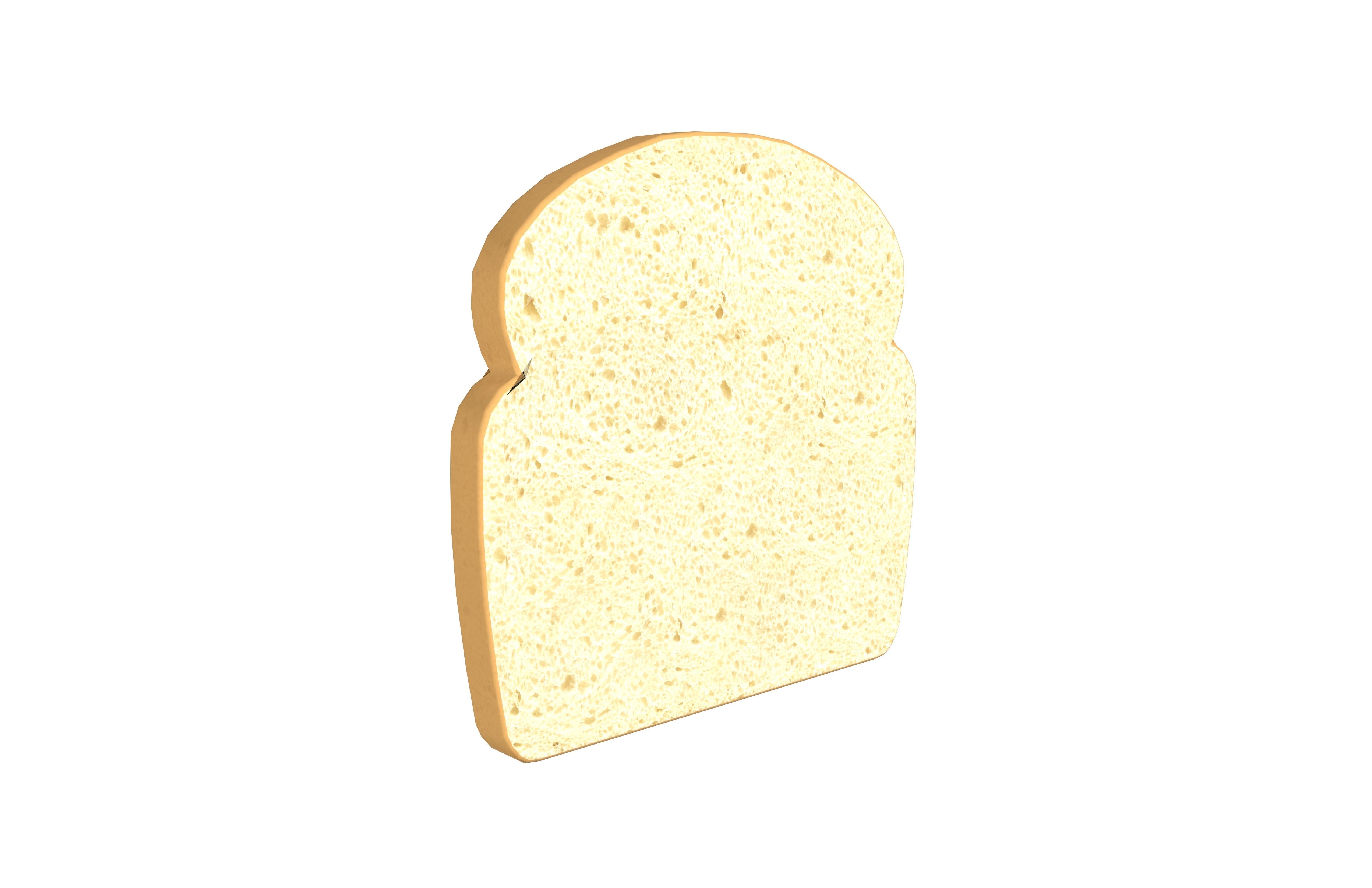 Bread v1 001 Low-poly 3D model_4