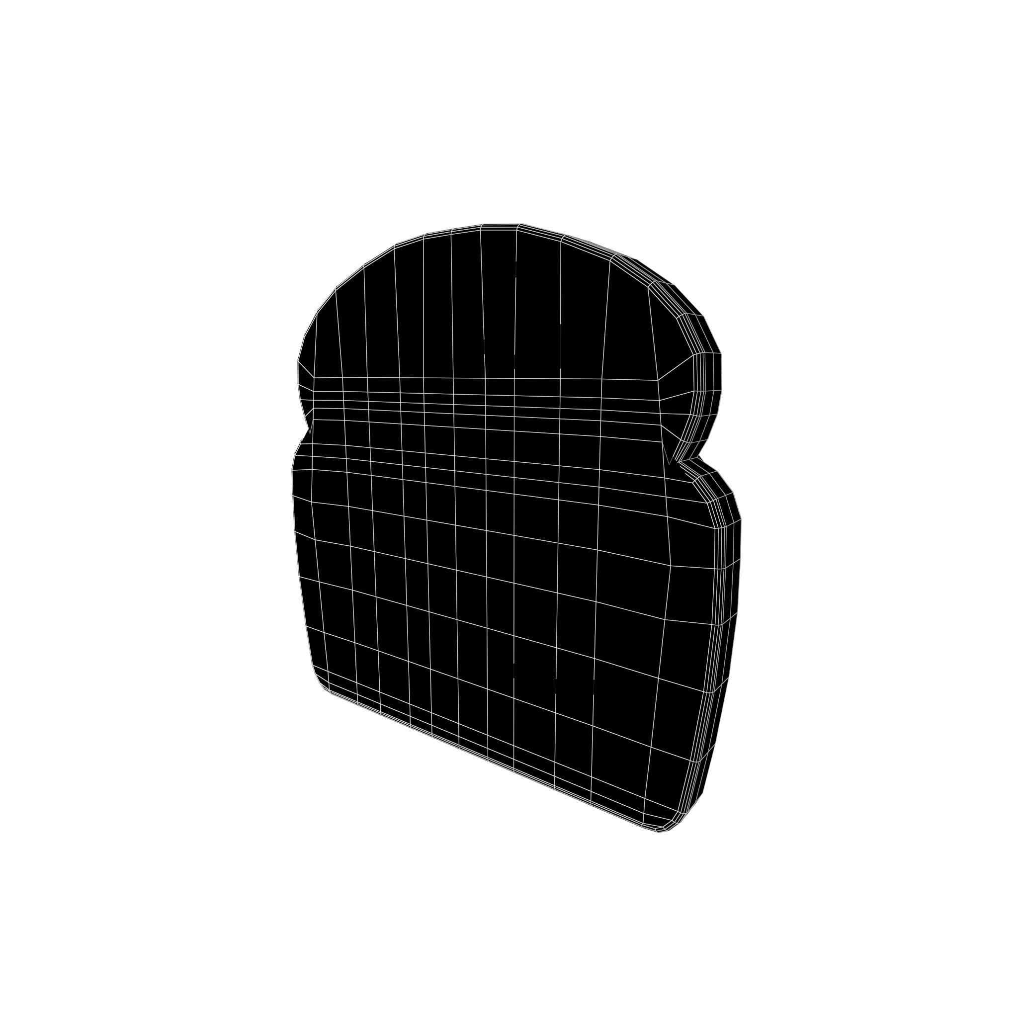 Bread v1 001 Low-poly 3D model_7