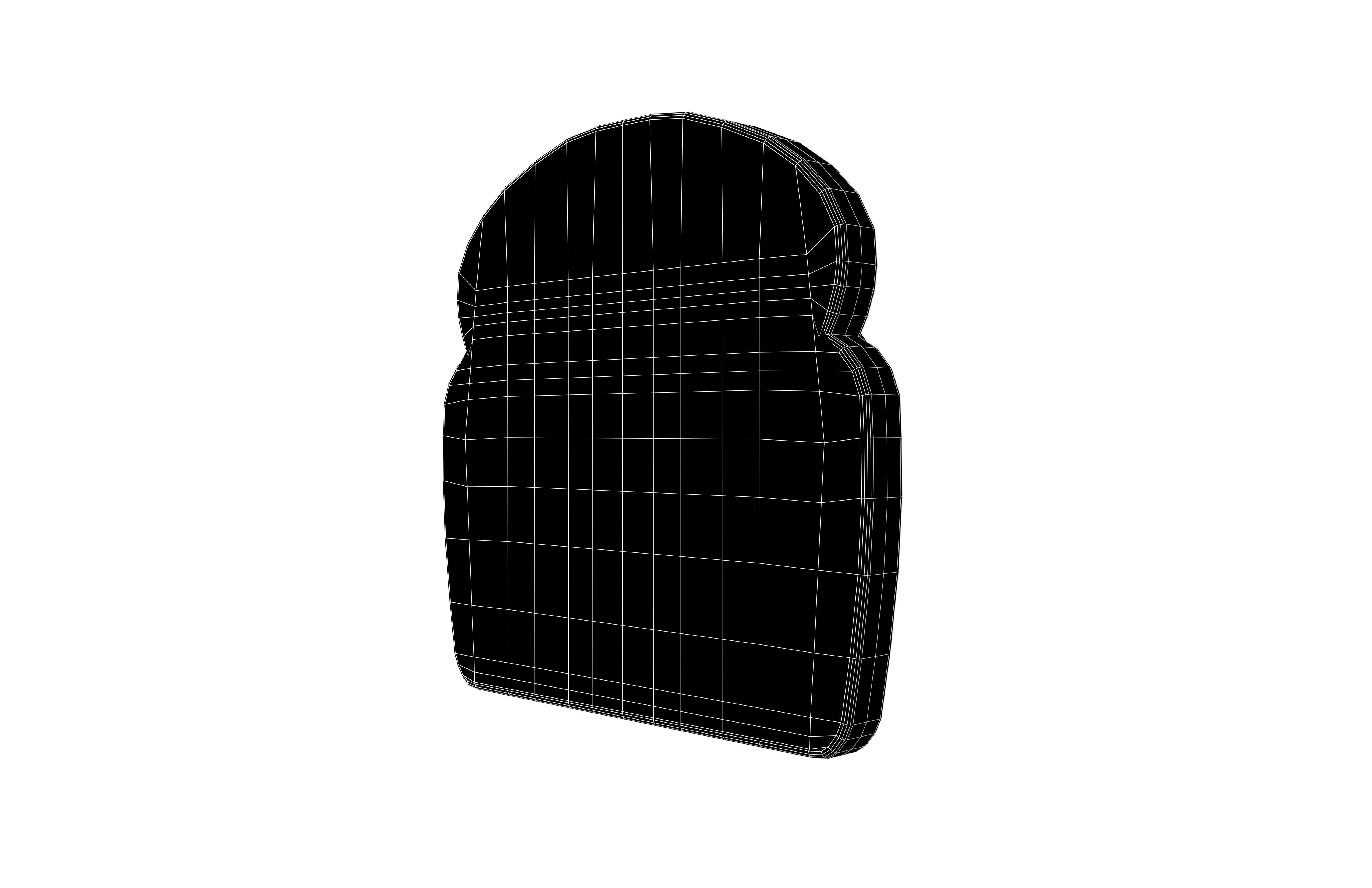 Bread v1 001 Low-poly 3D model_8