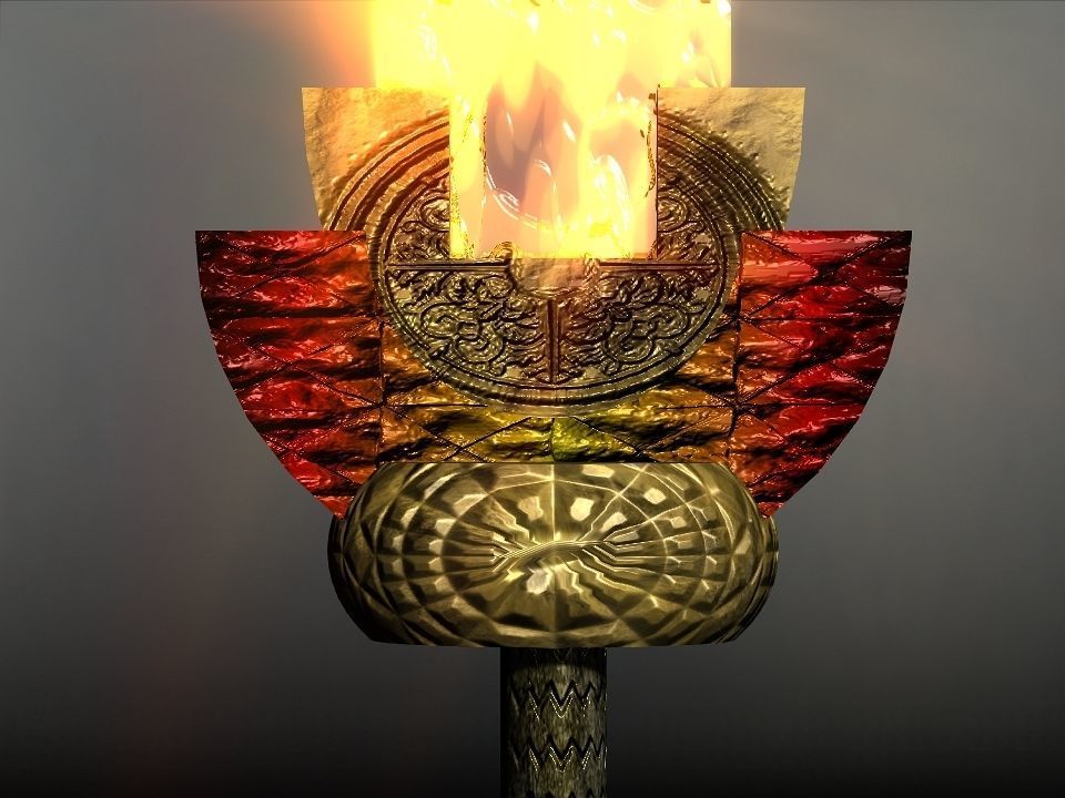 Elemental great swords collection Low-poly 3D model_6