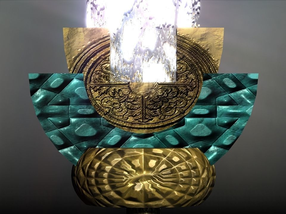 Elemental great swords collection Low-poly 3D model_13