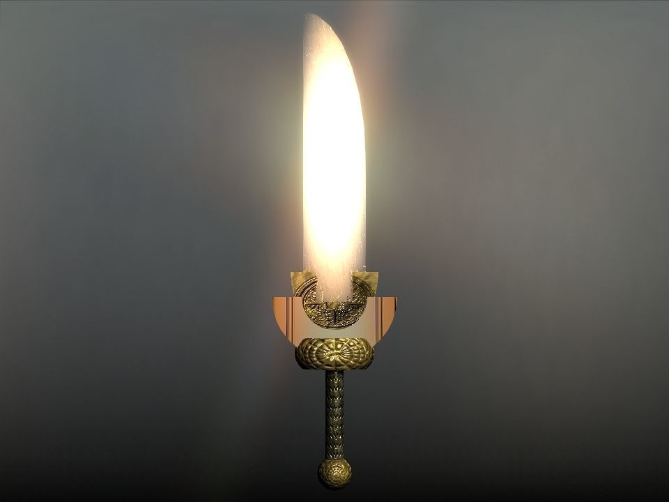 Elemental great swords collection Low-poly 3D model_15