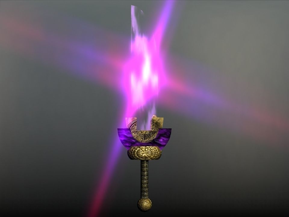 Elemental great swords collection Low-poly 3D model_29