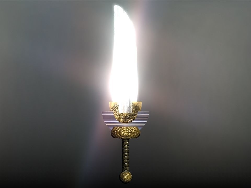 Elemental great swords collection Low-poly 3D model_24