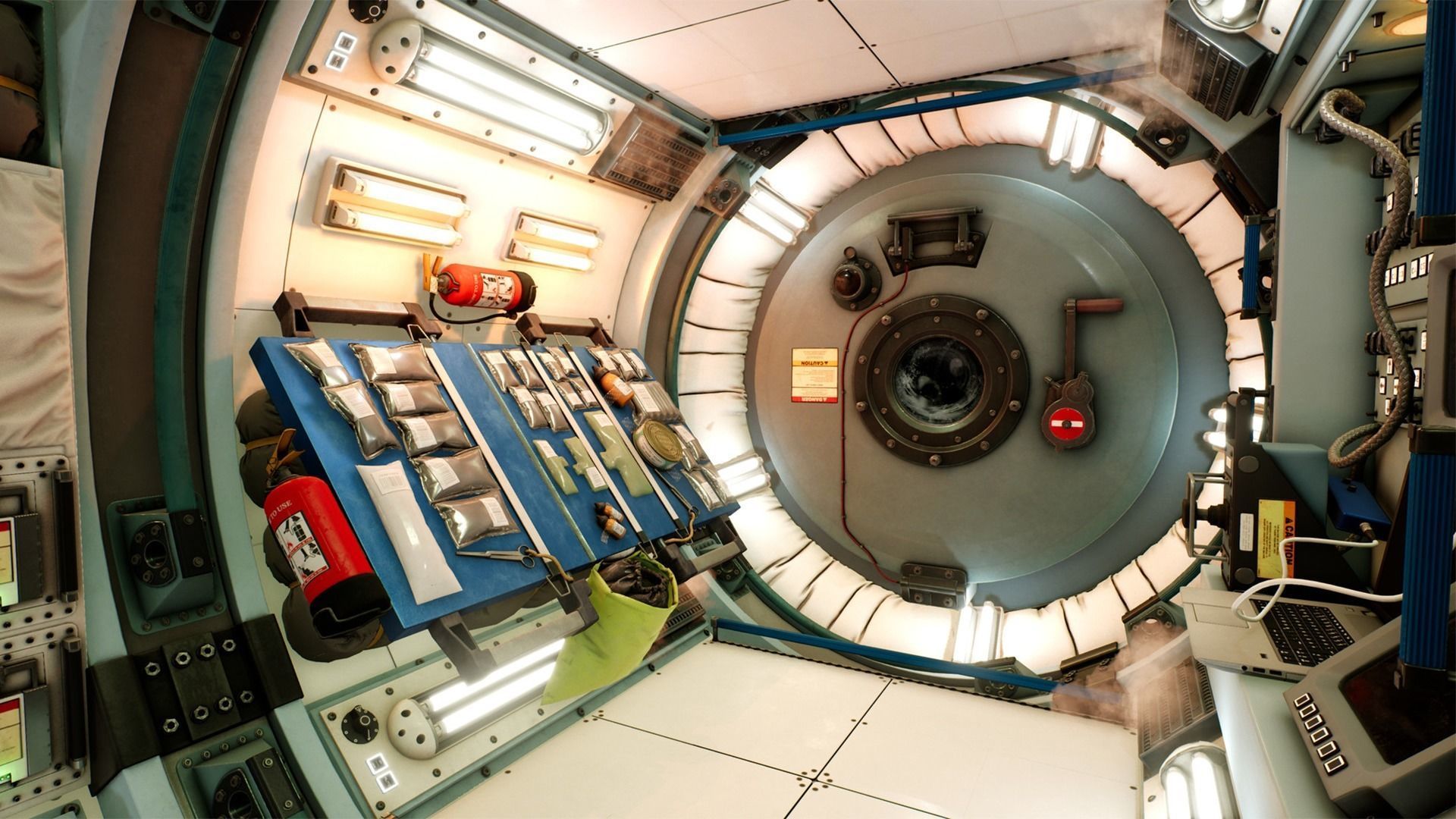 Generic Space Station Low-poly 3D model_4