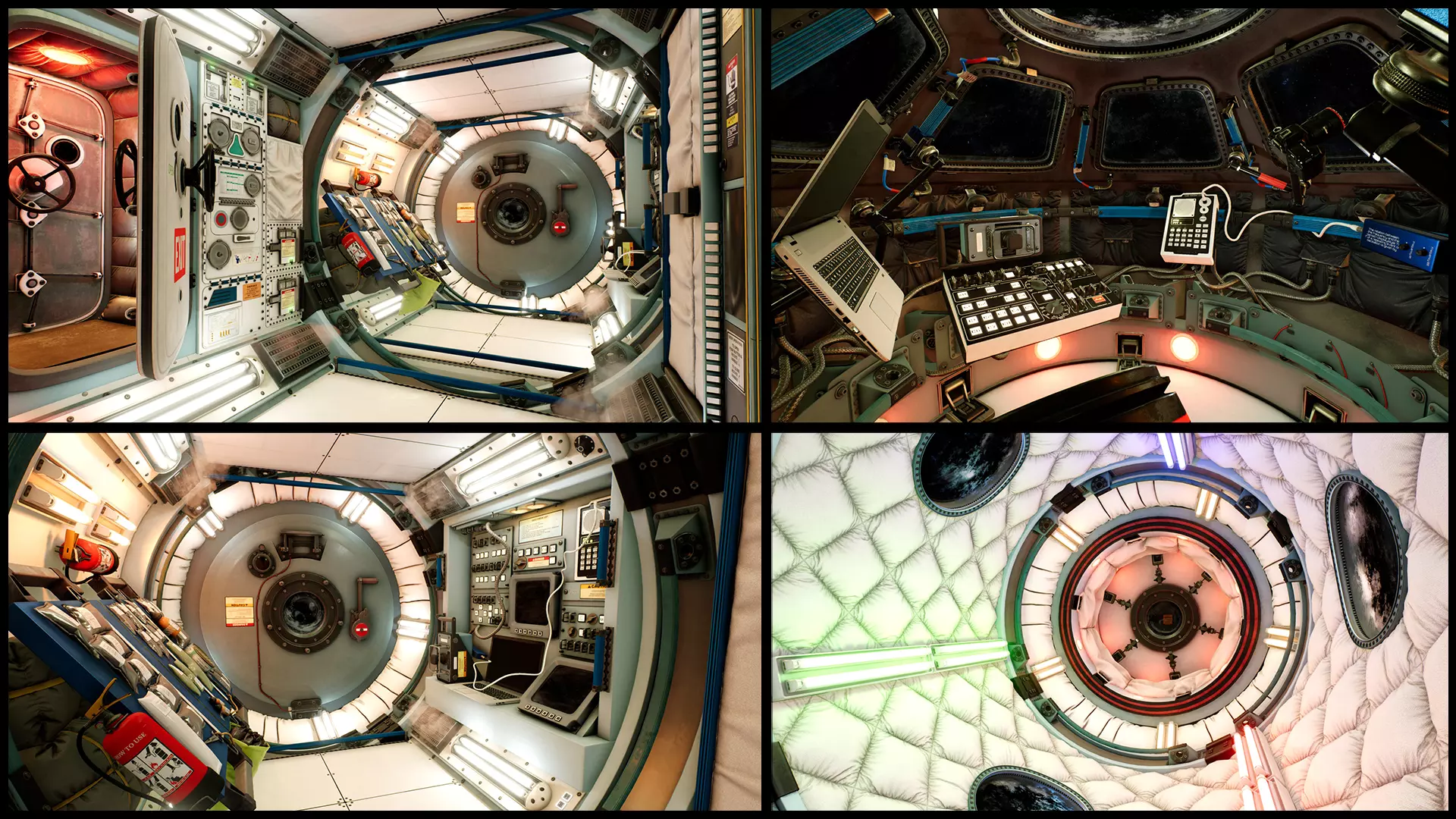 Generic Space Station Low-poly 3D model_0