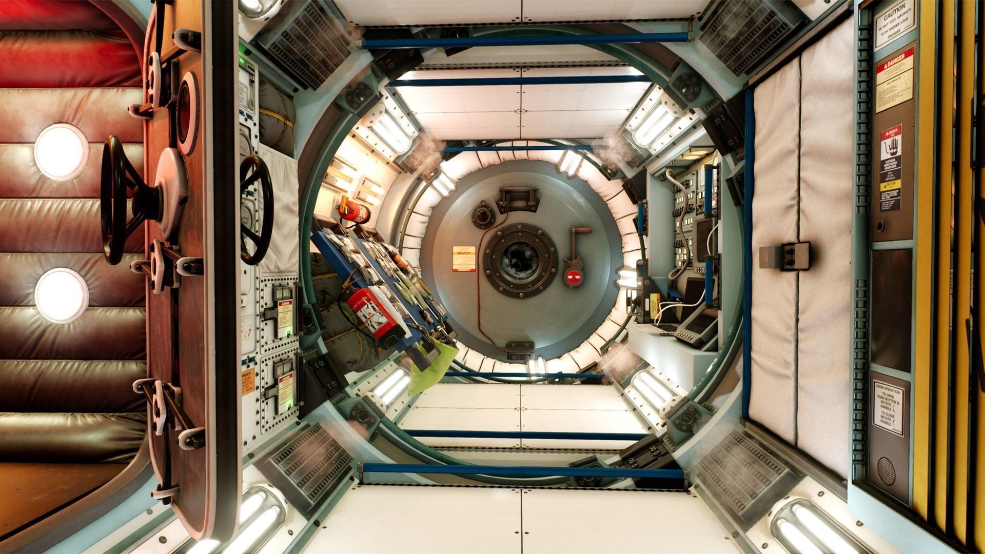 Generic Space Station Low-poly 3D model_2