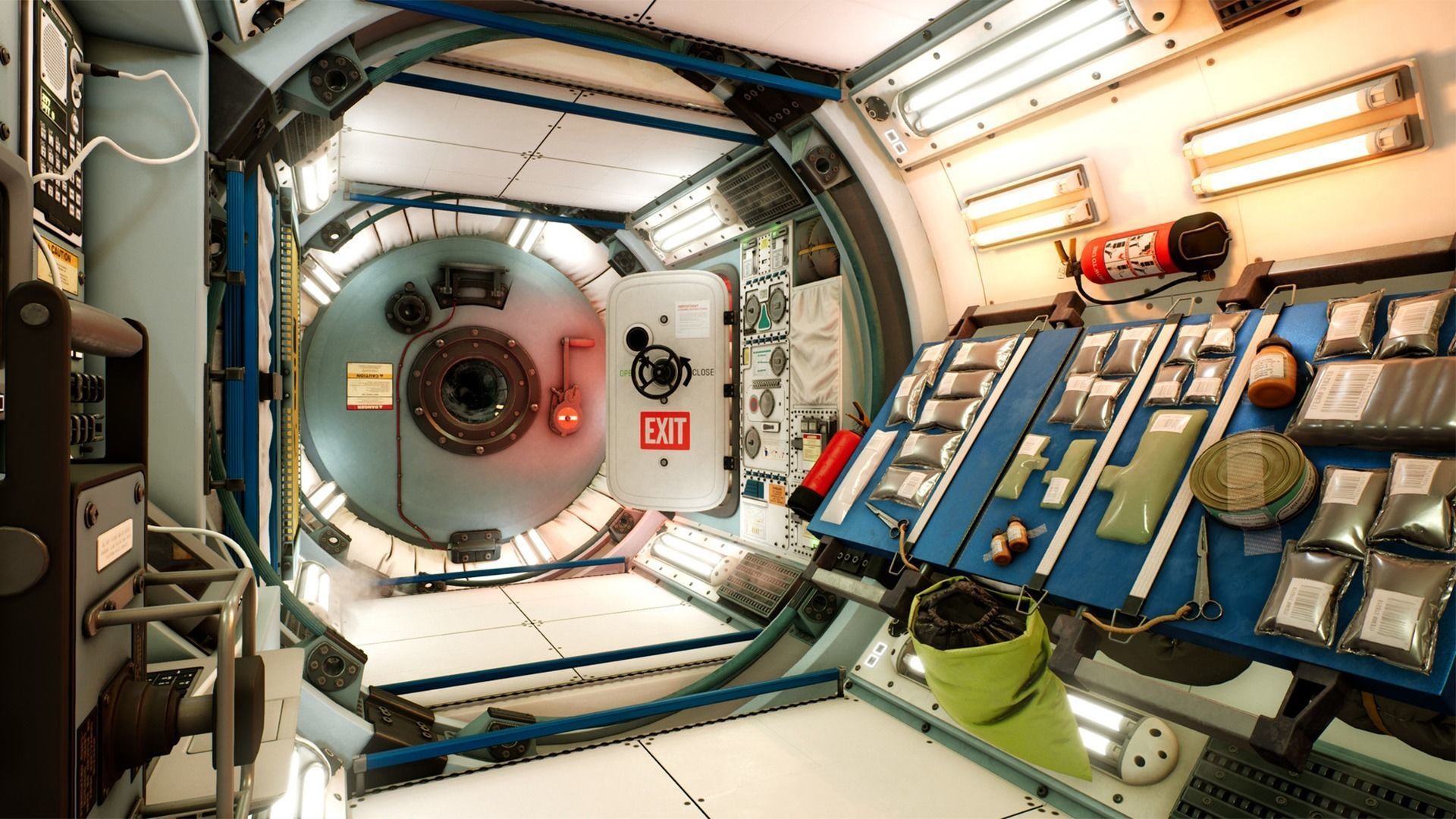 Generic Space Station Low-poly 3D model_8