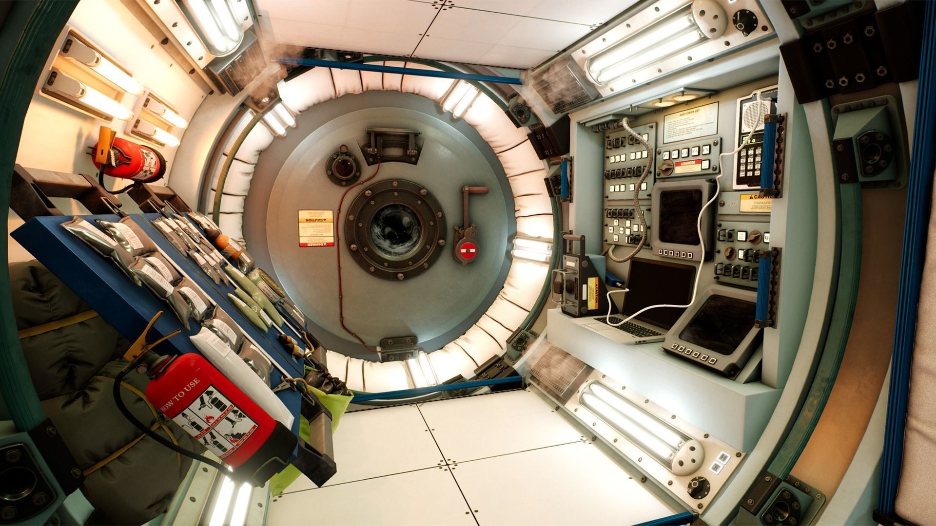 Generic Space Station Low-poly 3D model_5