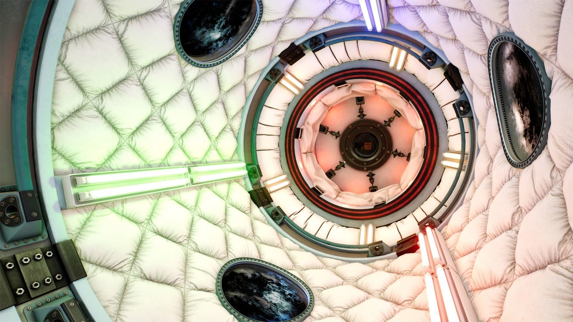 Generic Space Station Low-poly 3D model_10