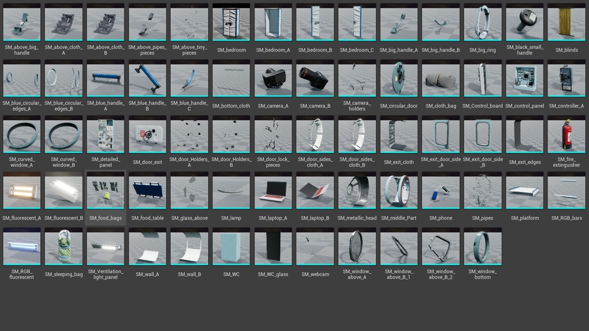 Generic Space Station Low-poly 3D model_15