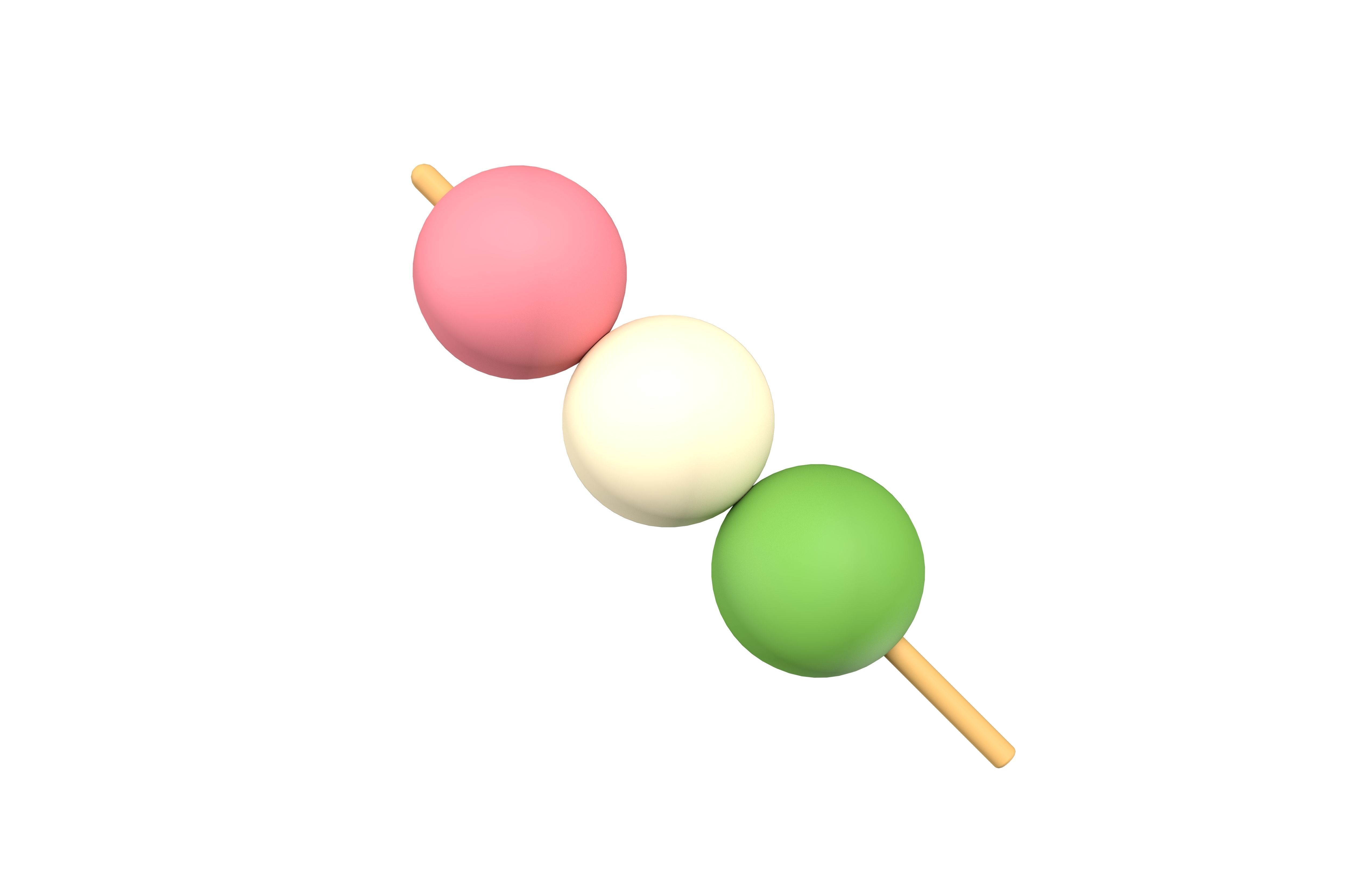 Dango v1 001 Low-poly 3D model_2