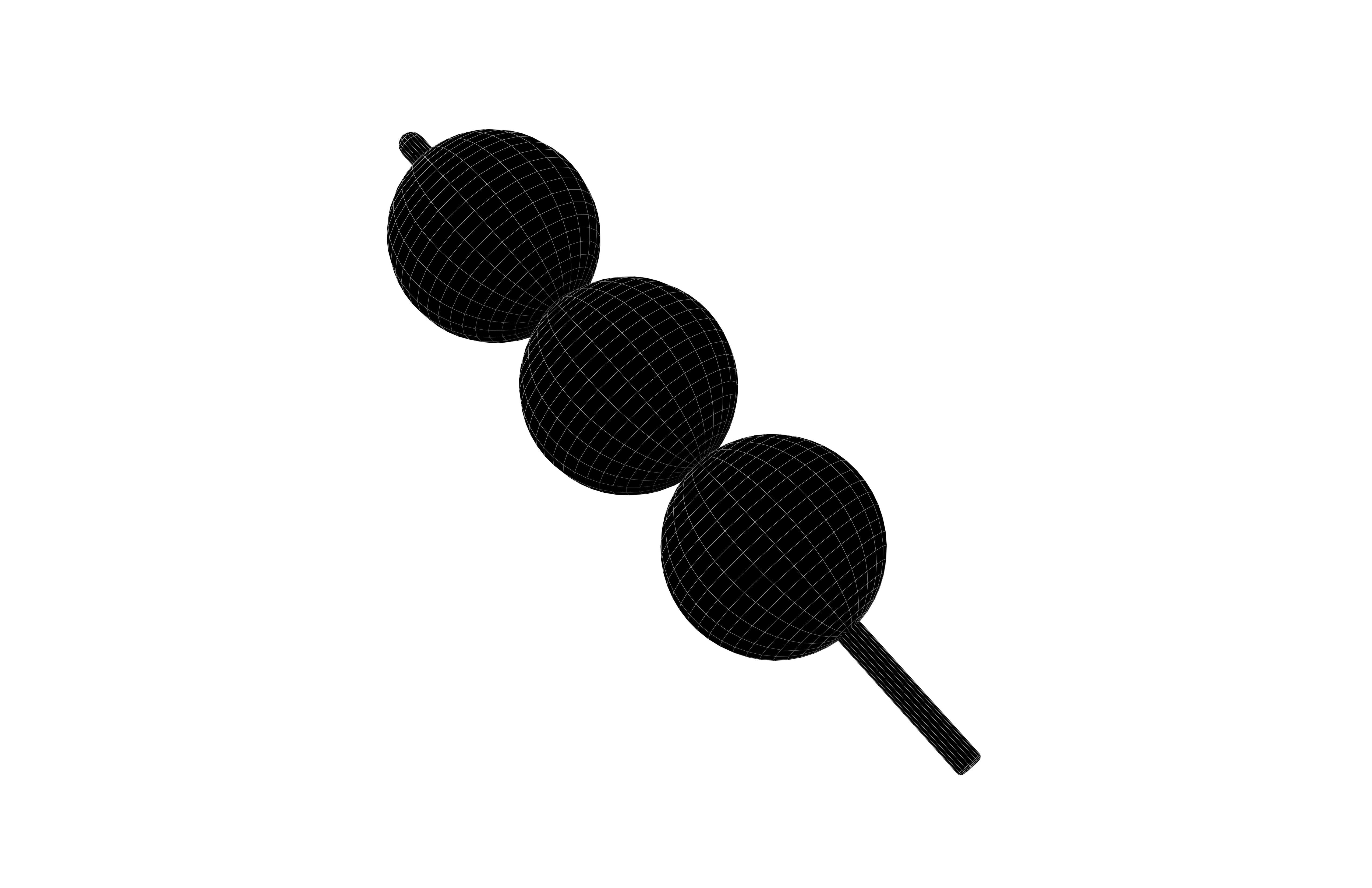 Dango v1 001 Low-poly 3D model_5