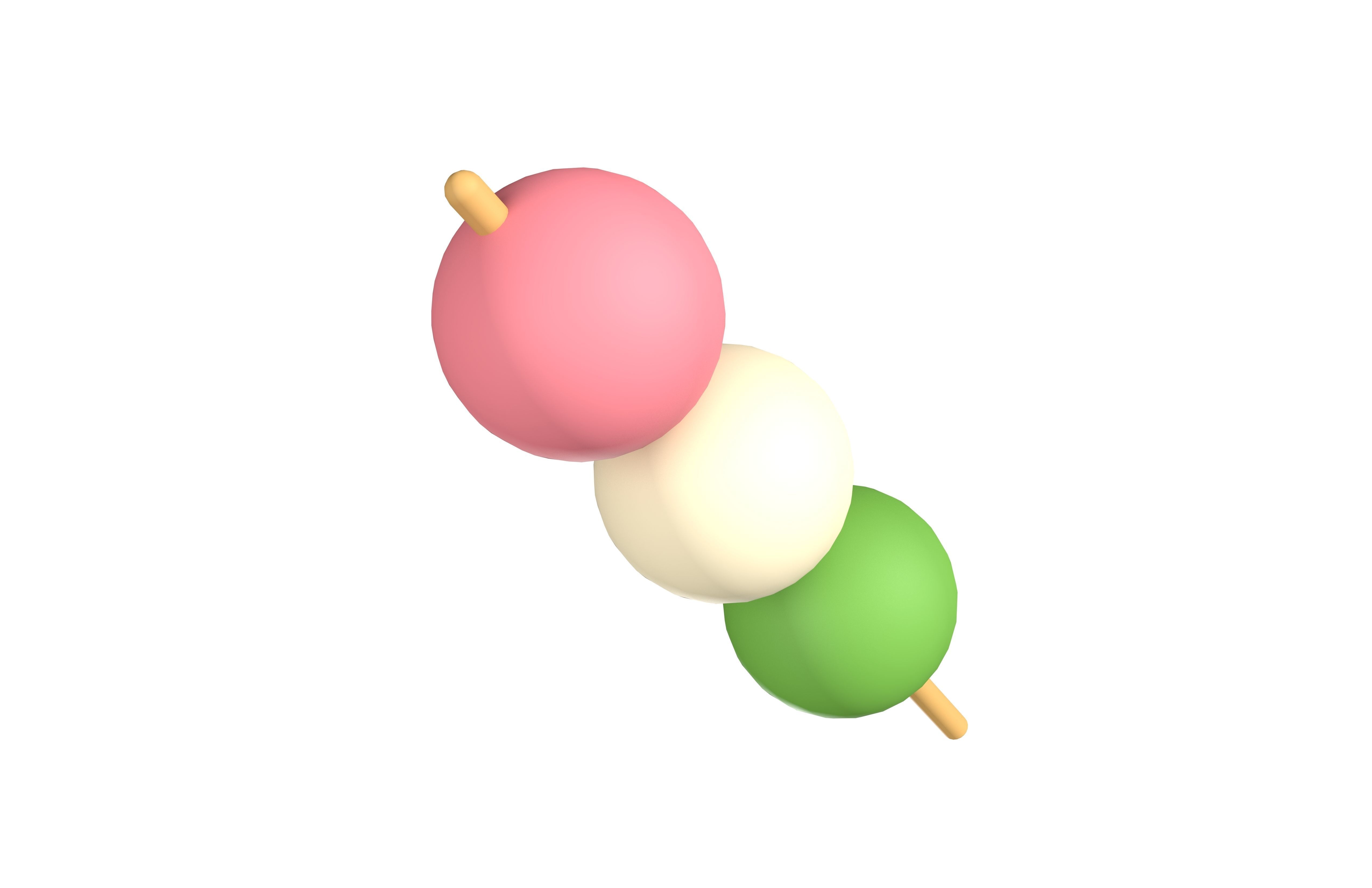 Dango v1 001 Low-poly 3D model_4