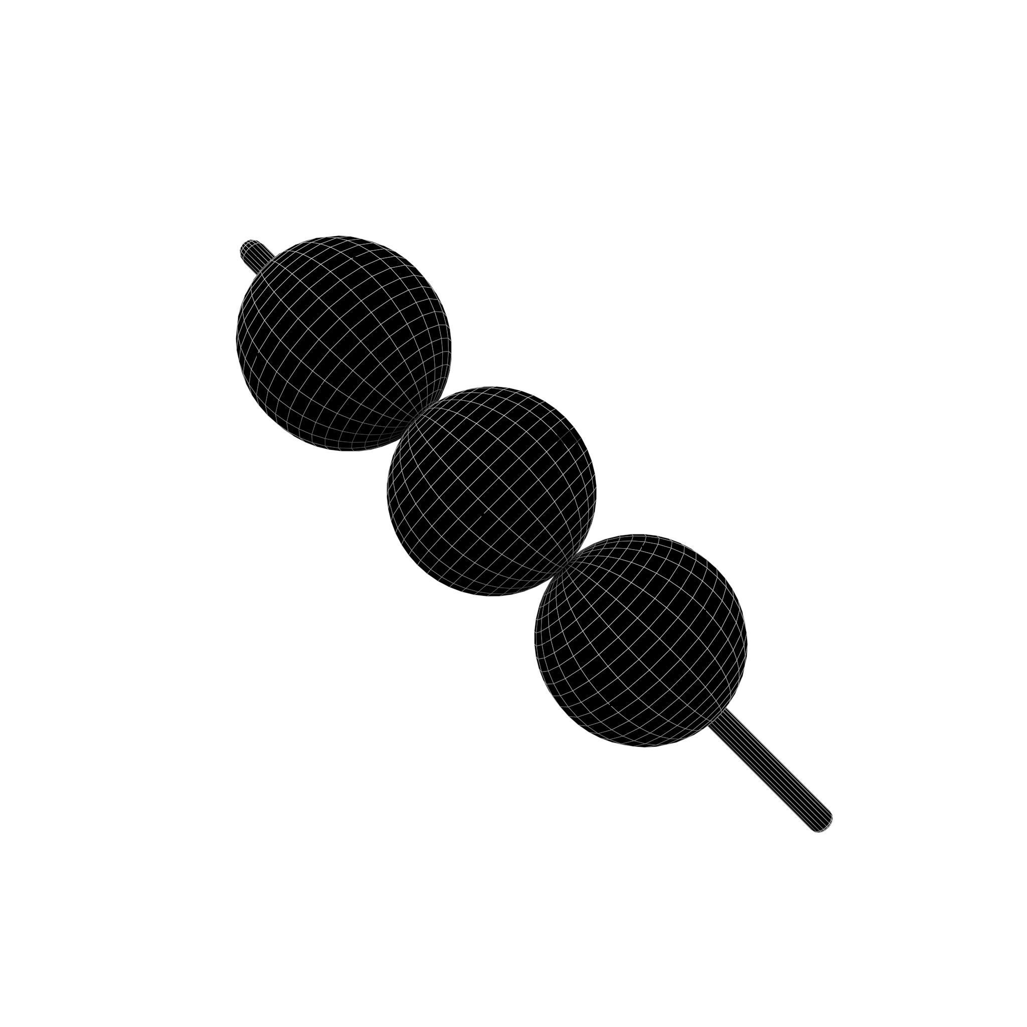 Dango v1 001 Low-poly 3D model_6