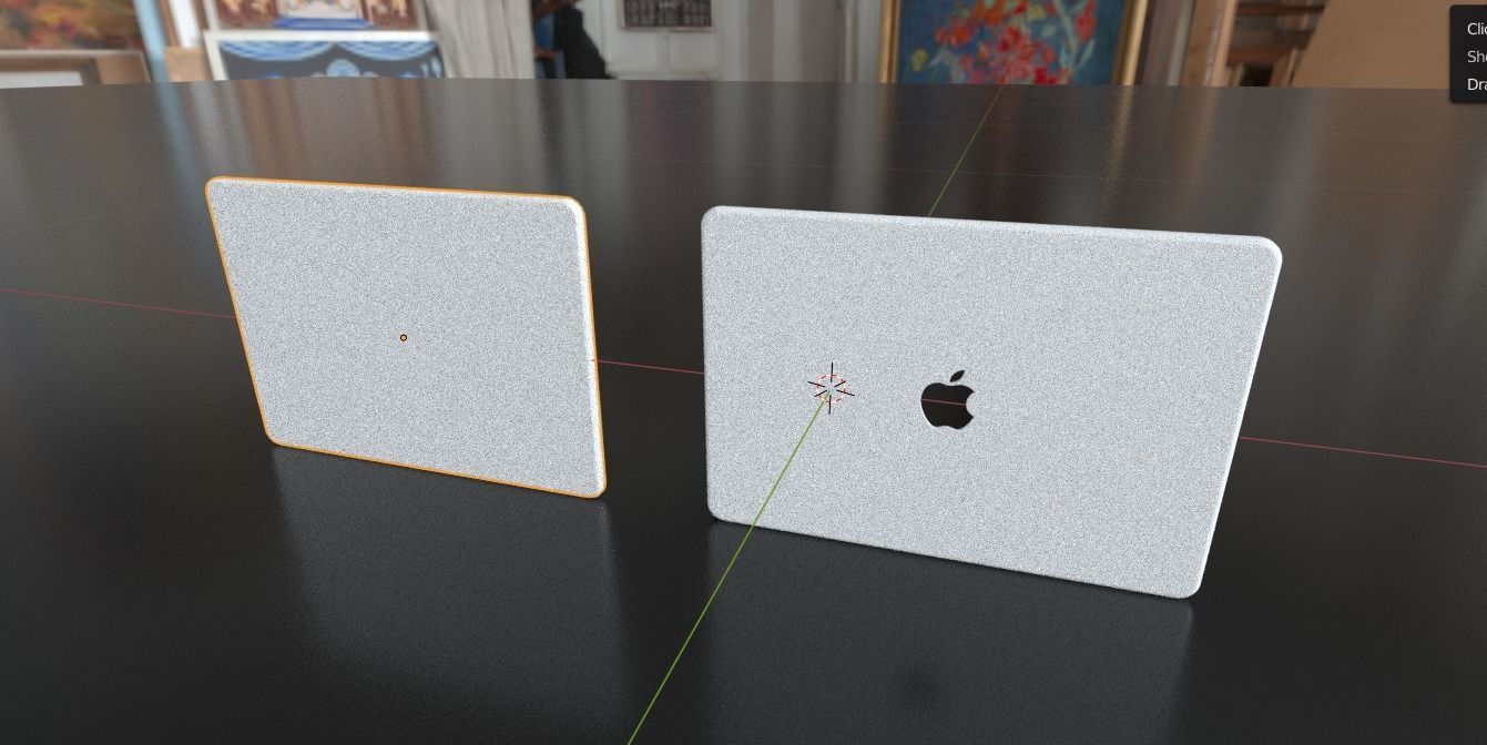 Apple Macbook Pro 13 Inch In Official Colors with Cases 3D model_11