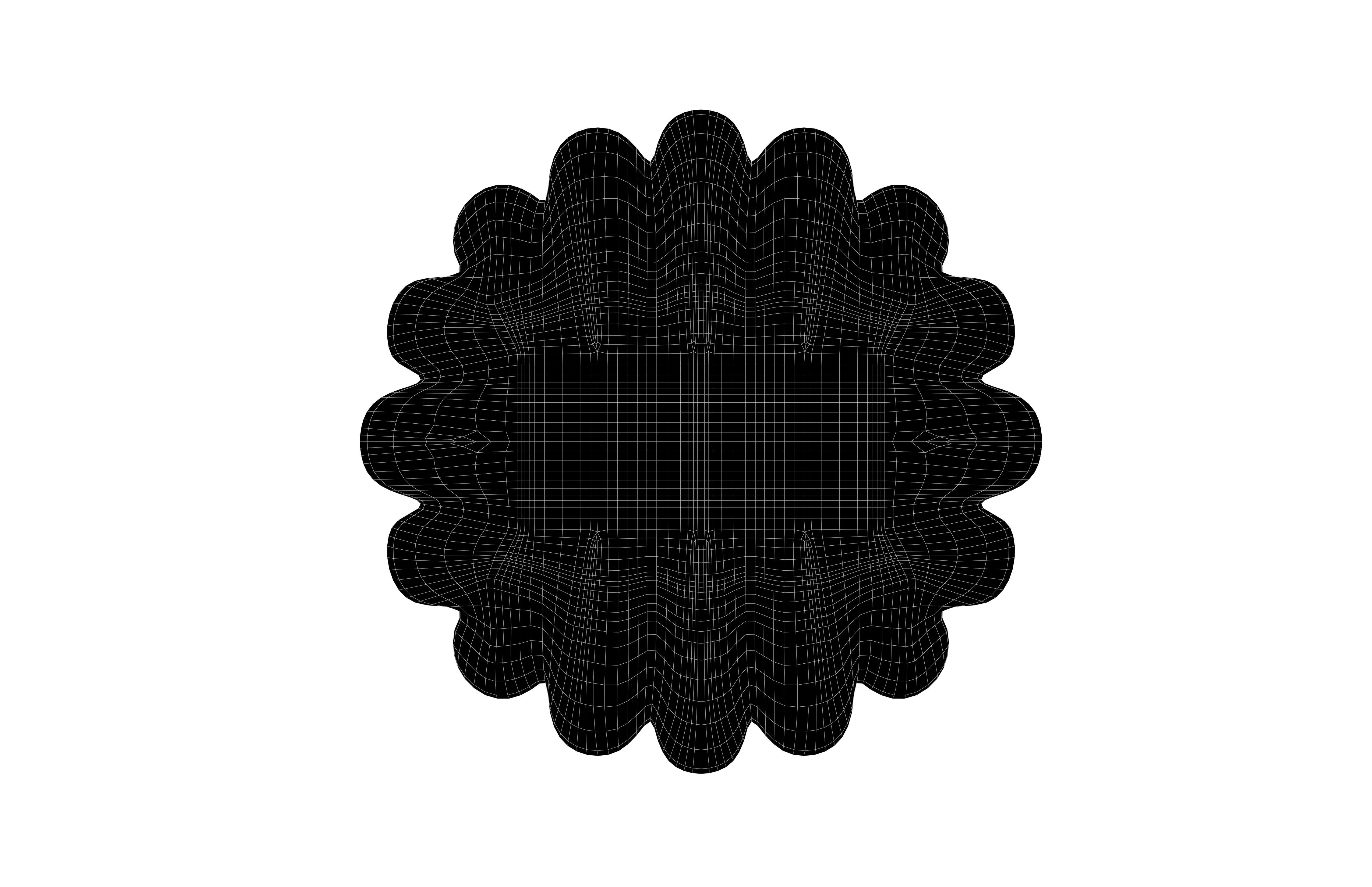 Fish Cake With Swirl v1 001 Low-poly 3D model_4