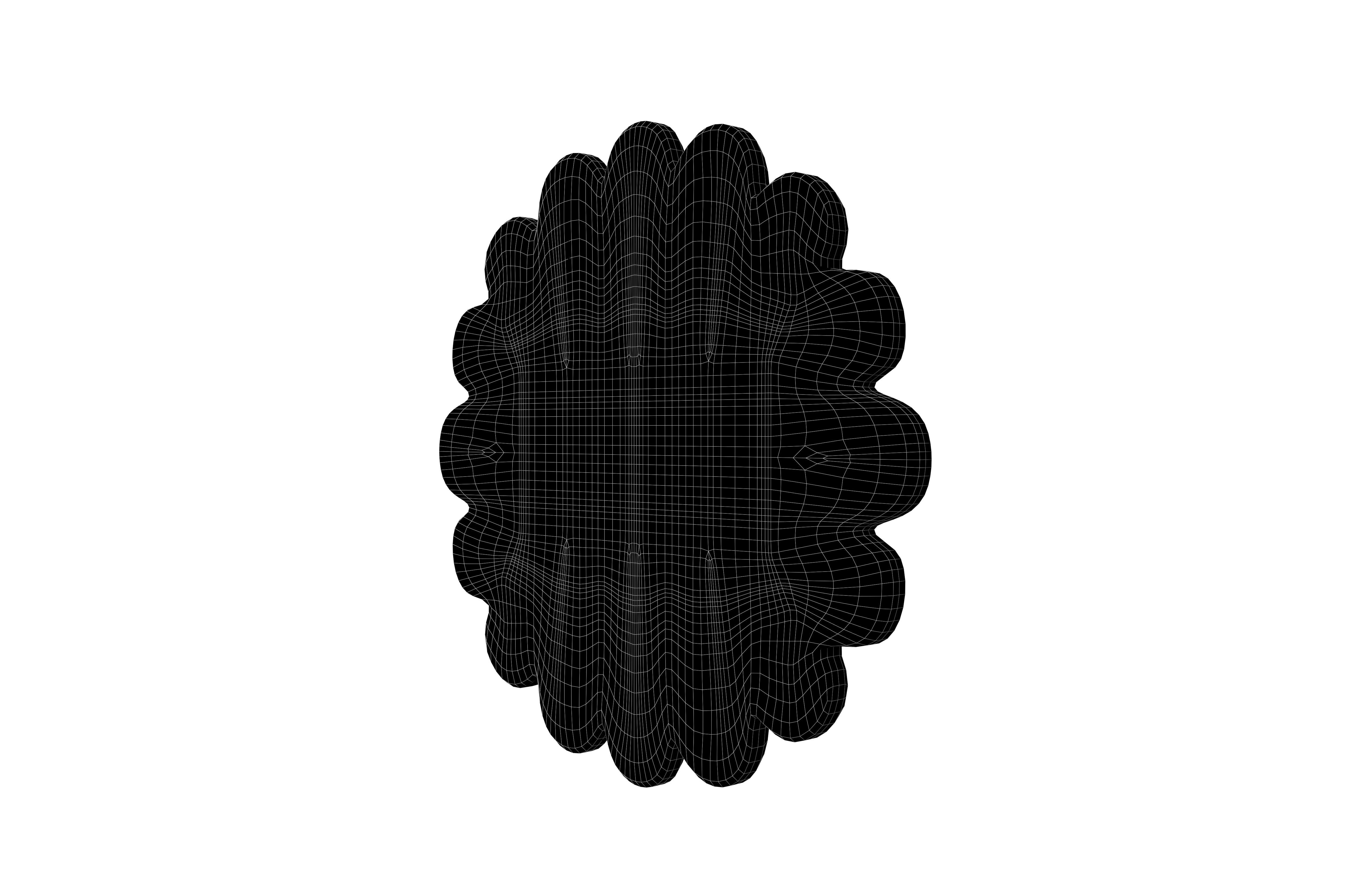 Fish Cake With Swirl v1 001 Low-poly 3D model_7