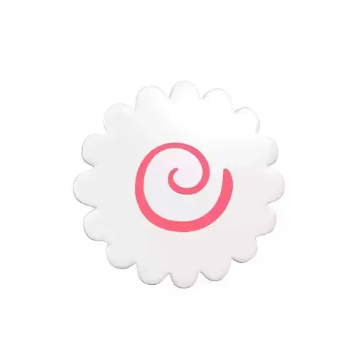 Fish Cake With Swirl v1 001 Low-poly 3D model