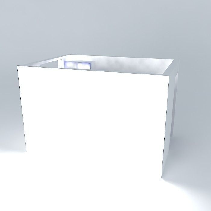 Nursery box with door Free 3D model_1