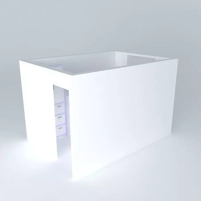 Nursery box with door Free 3D model_0