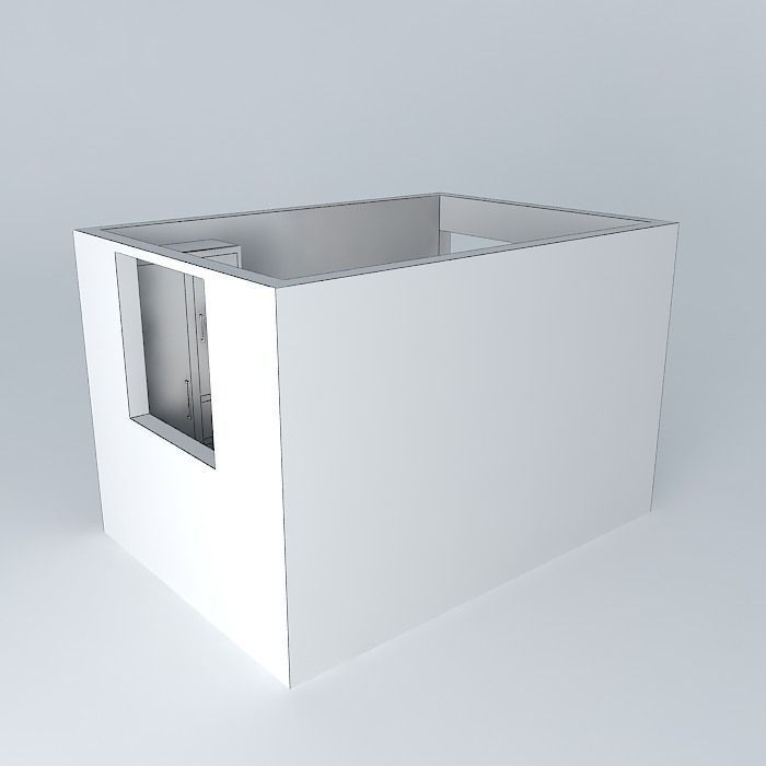 Nursery box with door Free 3D model_4