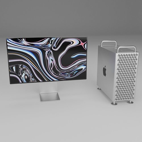 Apple Mac Pro 2019 Set  3D model
