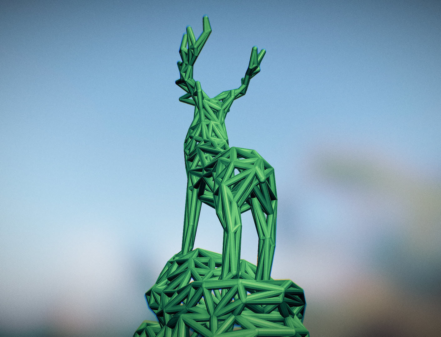 Deer Adult Male  3D print model_34