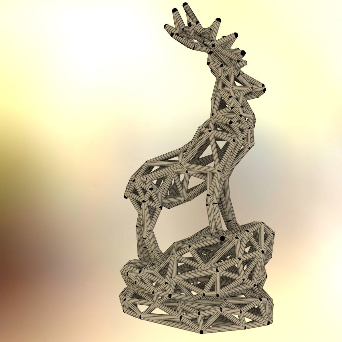 Deer Adult Male  3D print model_5
