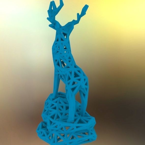 Deer Adult Male  3D print model_60