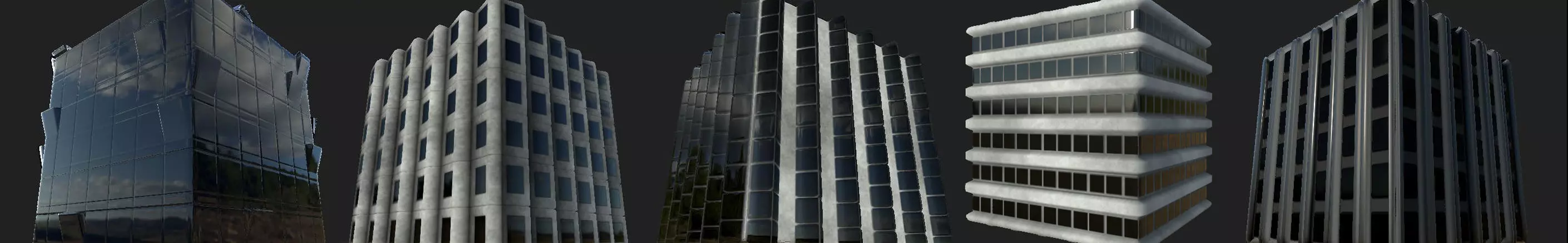 Ultra Low-Res Urban Building Facade Pack 256x256 Texture_0